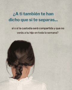 mitos custodia compartida divorcio